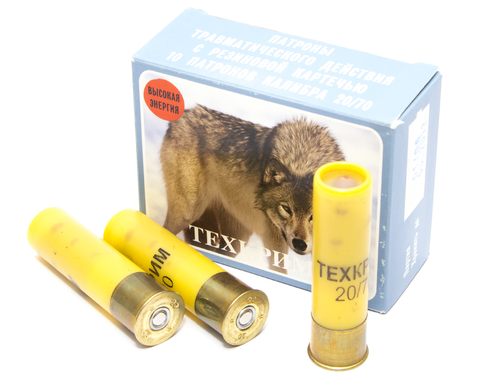 Патрон к.20*70, резиновая картечь