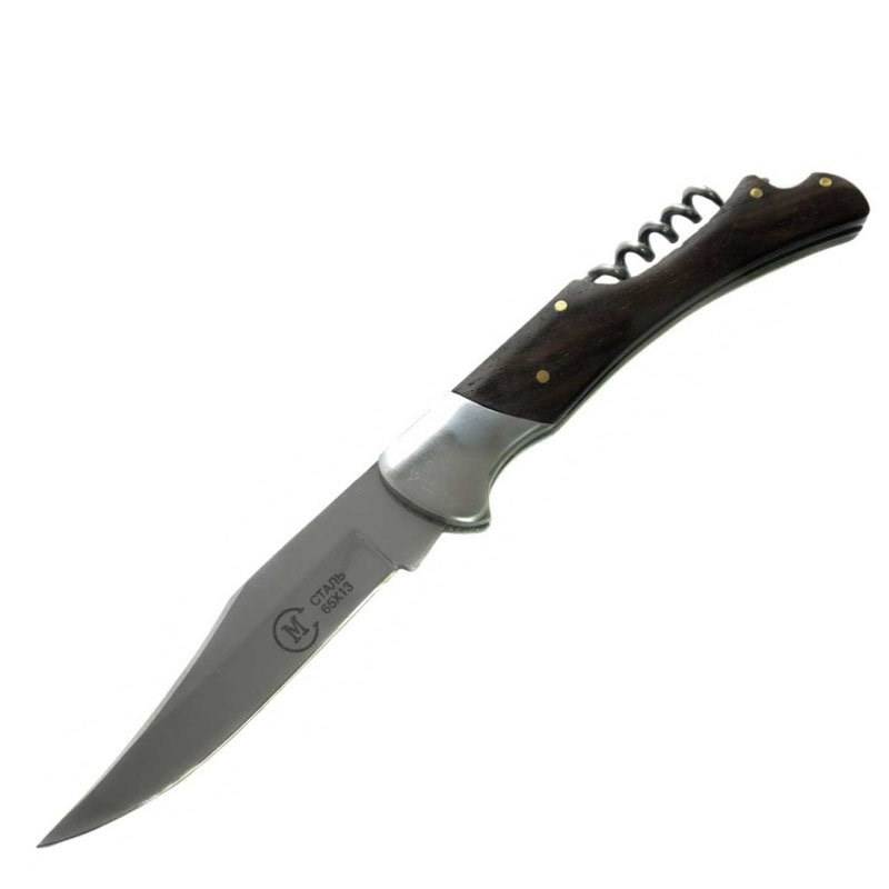 Нож Гусар нерж. сталь 2-х предметный складной