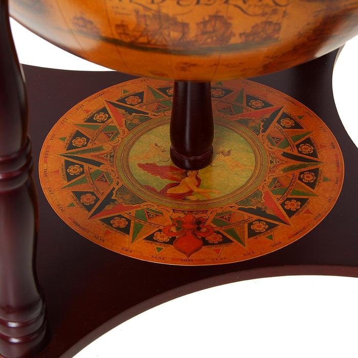 Глобус-бар настольный, сфера 33см, 42х42х57см