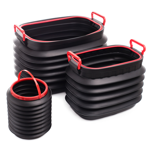 Набор ведер (37, 18, 4л) "Лукошко-Гармошка"