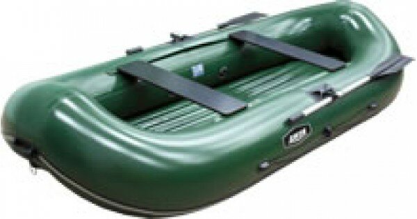 Лодка ПВХ "Джой-280", 2 местная, н/д, зеленая