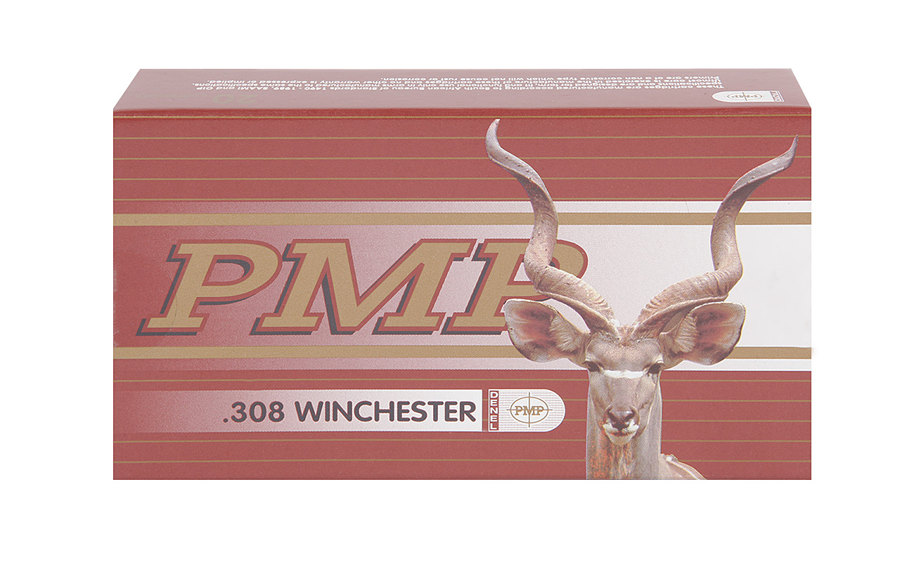 Патрон к.308Win, SP, 10,89 гр. (168grn)