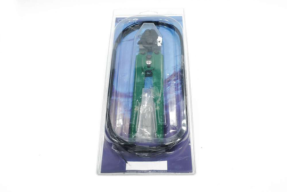 Клеши обжимные + монолинь черн. 1.8 мм, 10 м + 12 зажимов