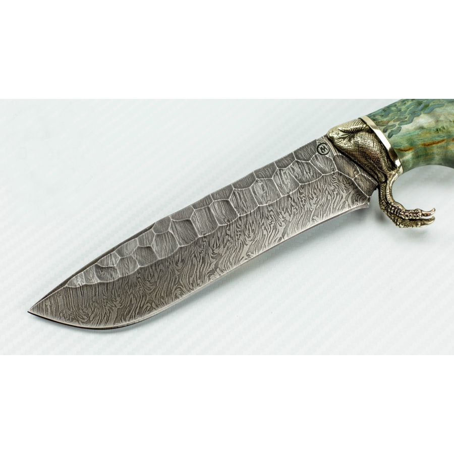 Нож Скиф дам. сталь литье  "динозавр" рукоять карельская береза
