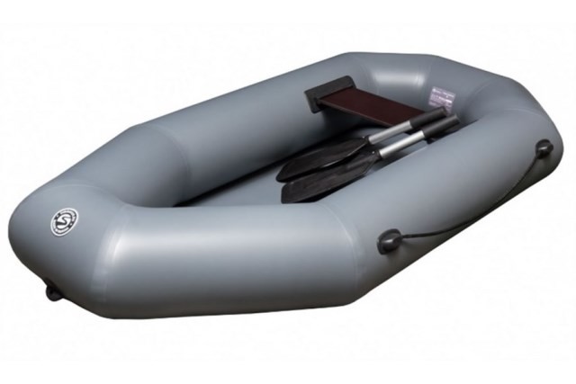 Лодка ПВХ "Skiff-200", 1 местная, серая
