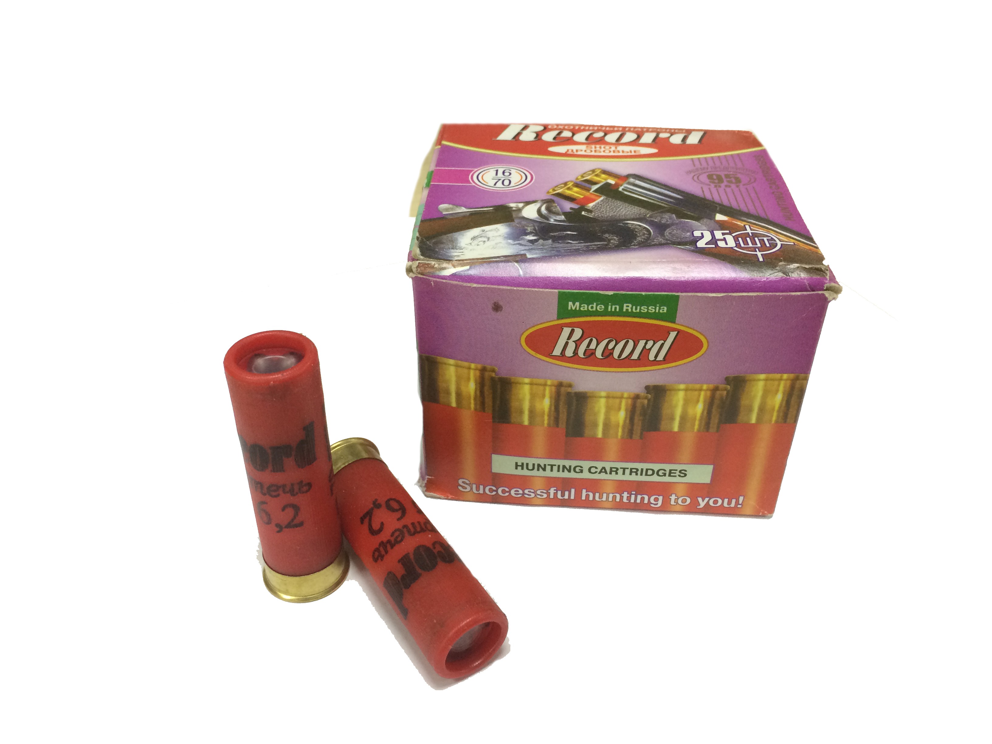 Патрон к.16*70, карт.6,5, Рекорд