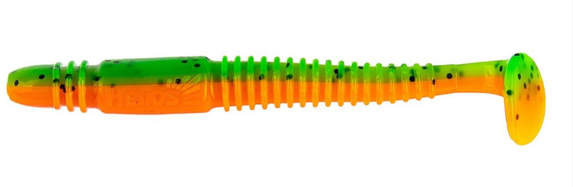 Виброхвост Minoga 3.75", 9.5см, Green Pepper & Orange