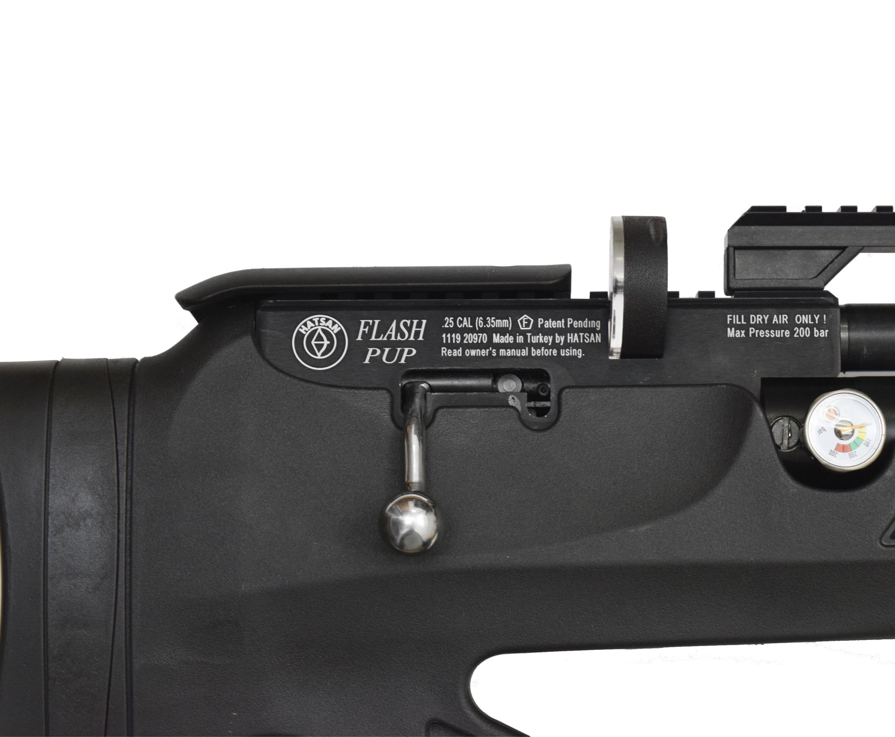 Винтовка пневматическая FLASHPUP QE к.6,35мм (PCP, 3Дж, пласт.),