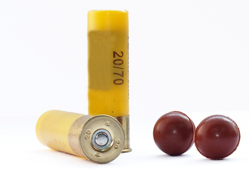 Патрон к.20*70, резиновая пуля