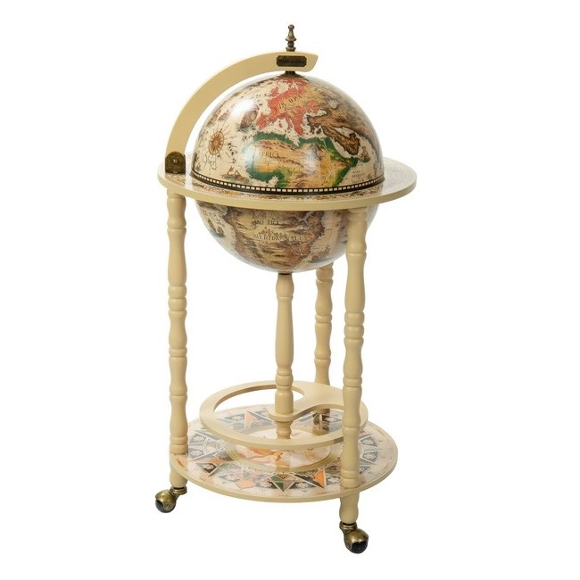 Глобус-бар напольный, сфера 33см, 44х44х88см