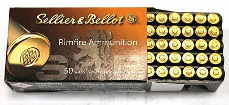 Патрон Sellier&Bellot, к.22LR, Subsonic LRN (50шт.)