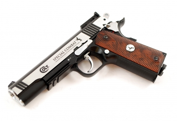 Пистолет пневматический Colt Special Combat (ник., пласт.), к.4,5мм