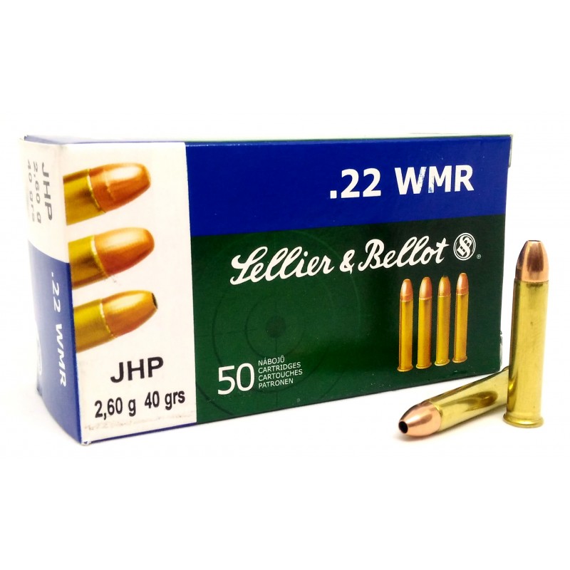 Патрон к.22WMR, JHP, 2.6гр. (50 шт)