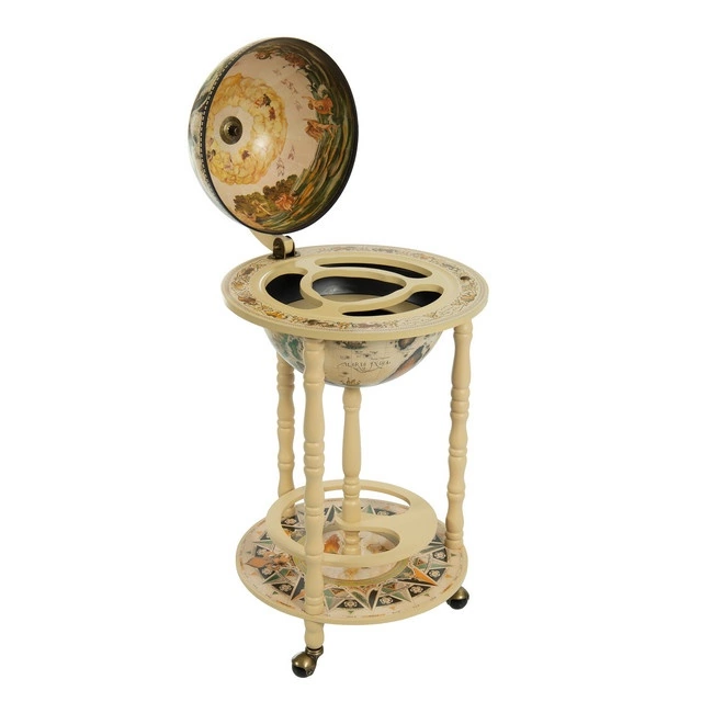 Глобус-бар напольный, сфера 33см, 44х44х88см