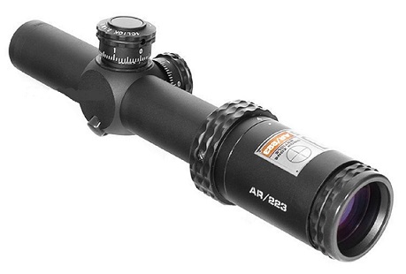 Прицел AK Optics 1-4*24, сетка BDC (30мм, подсв.)