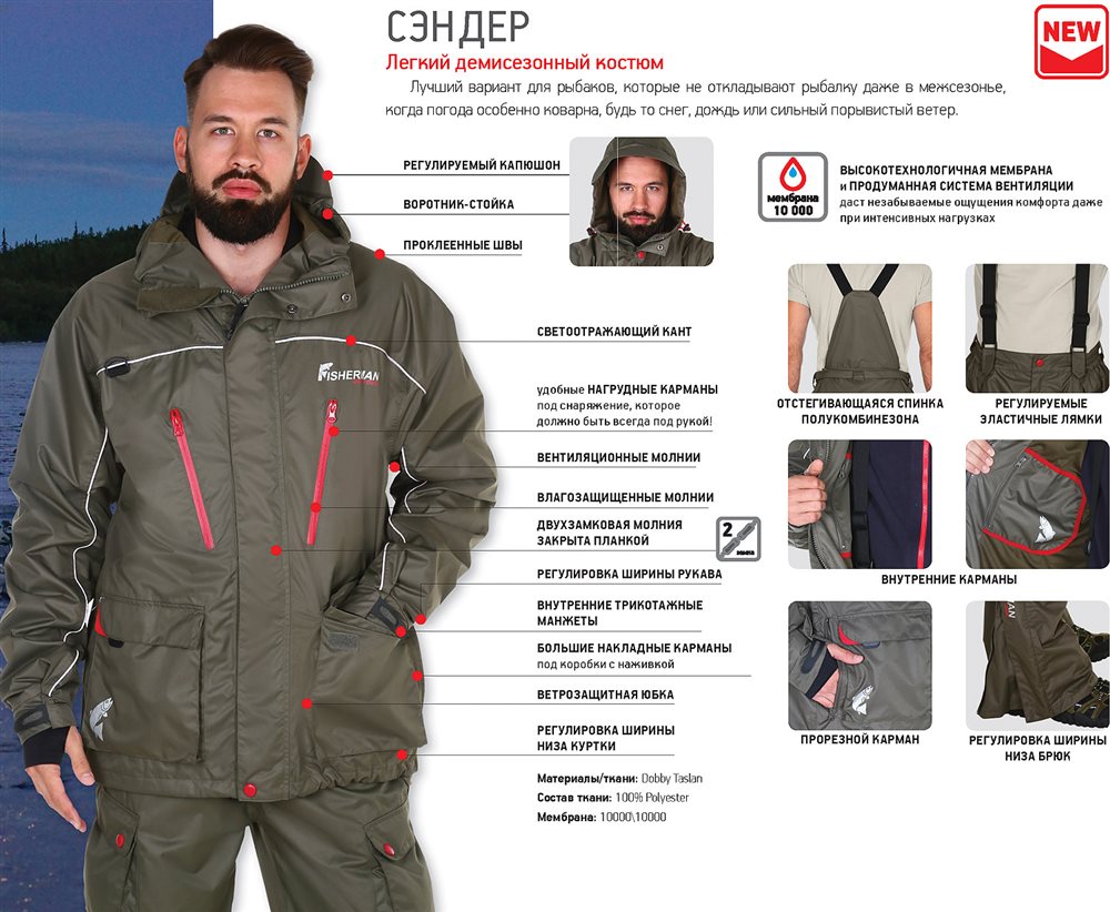 Костюм "Сэндер", хаки