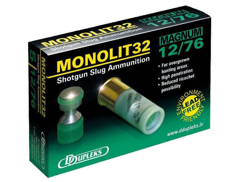 Патрон к.12*76, пуля Monolit (32гр.)