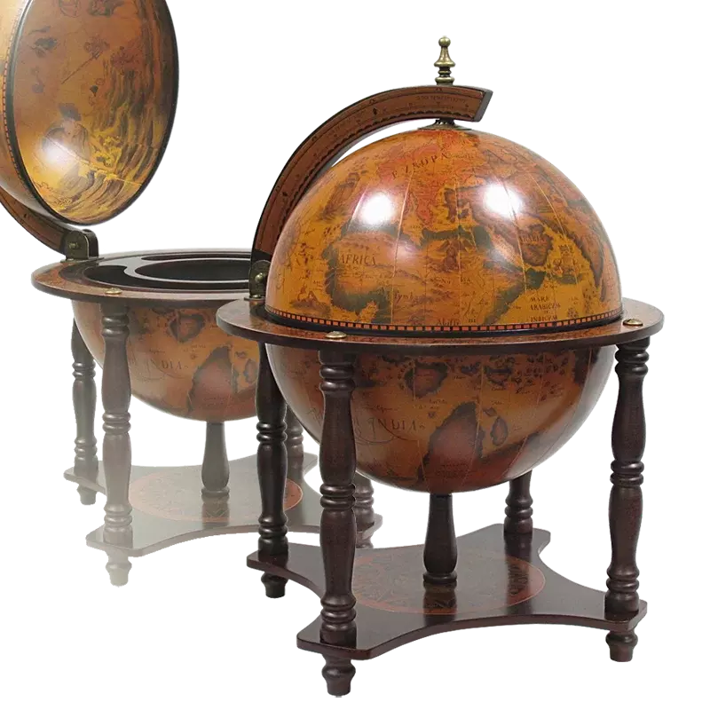 Глобус-бар настольный, сфера 33см, 42х42х57см
