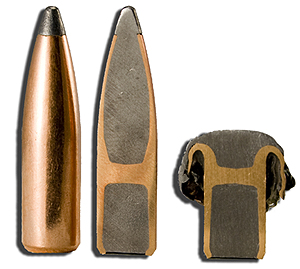 Патрон к.308Win, Nosler Partition, (180grn/11,7гр.)