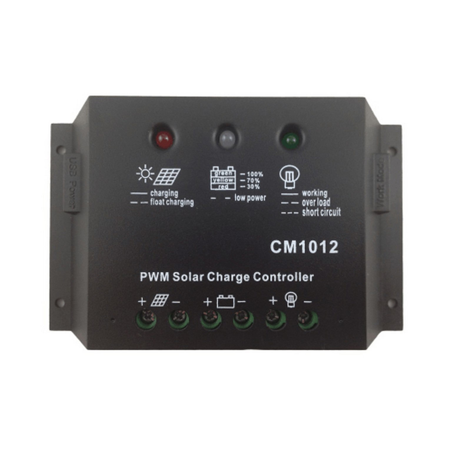 Контроллер заряда ШИМ JUTA DY1024DU 10A (12/24B) LED USB-выход