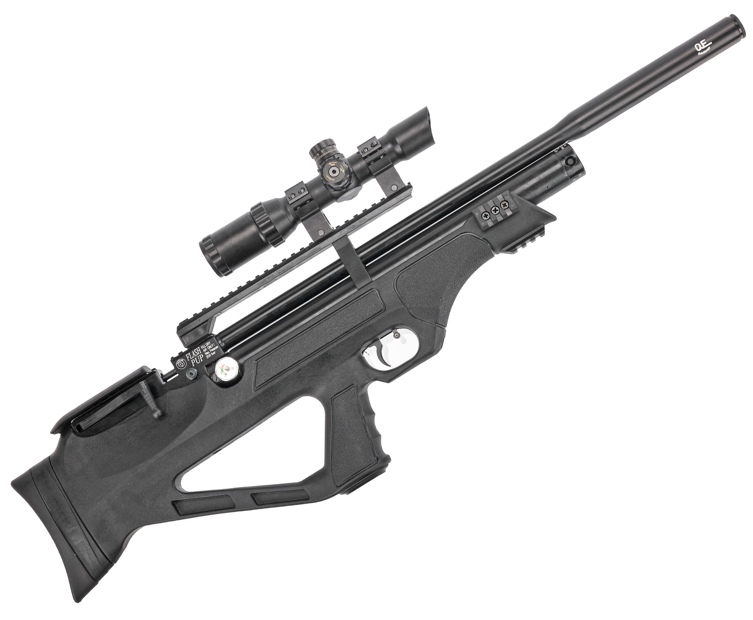 Винтовка пневматическая FLASHPUP QE к.6,35мм (PCP, 3Дж, пласт.),