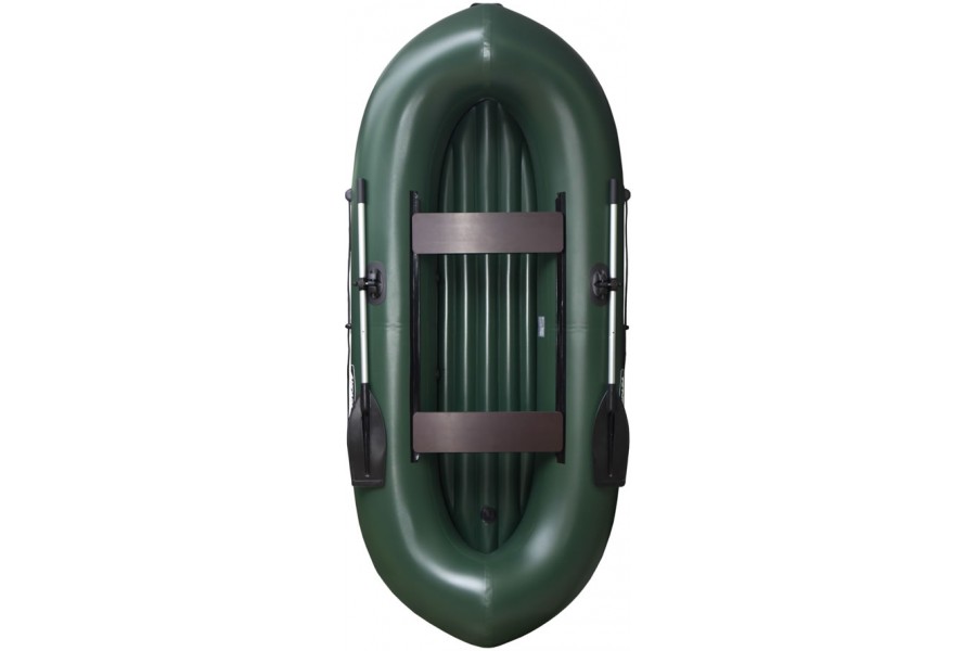 Лодка ПВХ "Ангара-270", 2 местная, н/д, зеленая