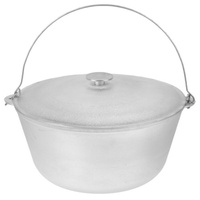 Казан походный 25л с крышкой и 2 ручками