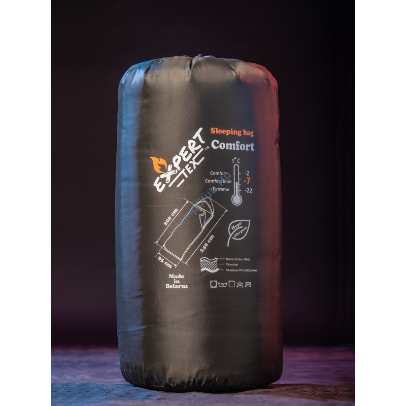 Спальный мешок Comfort, (до -22С, одеяло 240*95, искусственный пух)