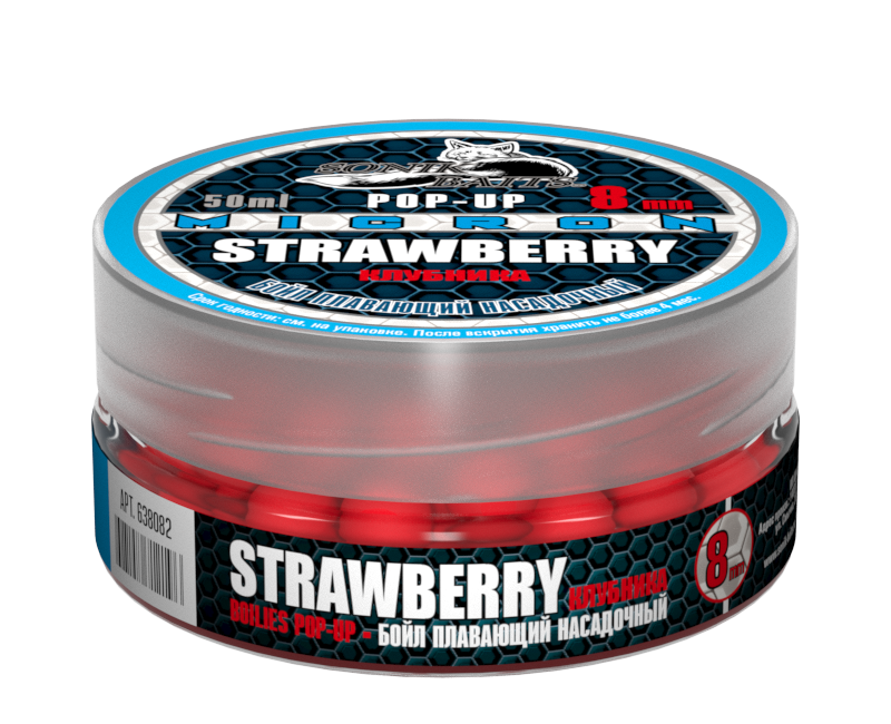 Бойлы плавающие Baits Pop-Up 8 мм Strawberry (Клубника)