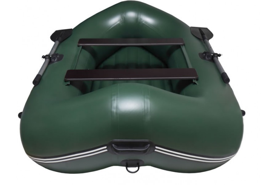 Лодка ПВХ "Ангара-270", 2 местная, н/д, зеленая