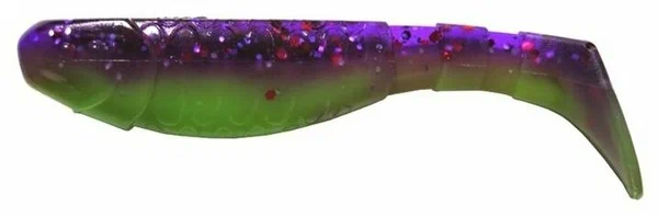 Виброхвост Chubby HS-4-027-N 3.55", 9см, Fio & Lime