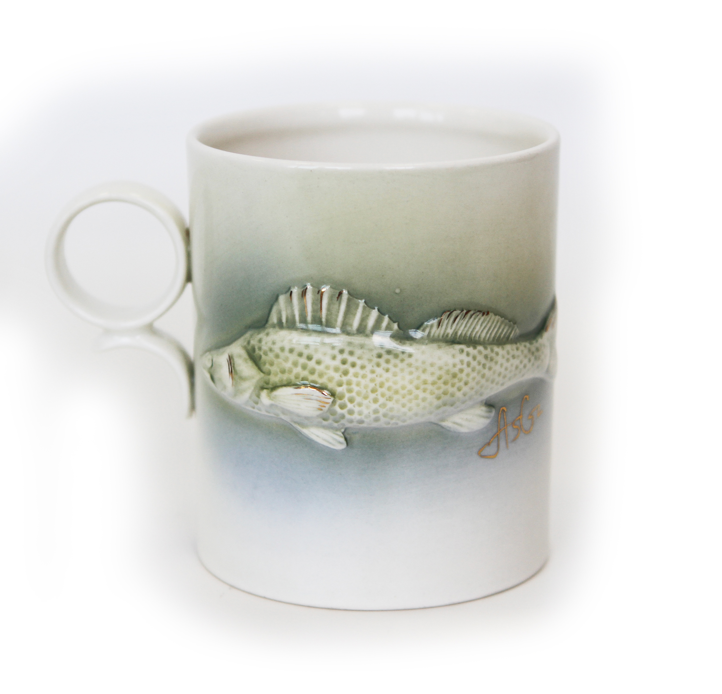 Кружка Рыбака. Судак (фарфор)