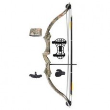 Лук блочный детский хаки (квивер, 2 стрелы, напалечник, крага)