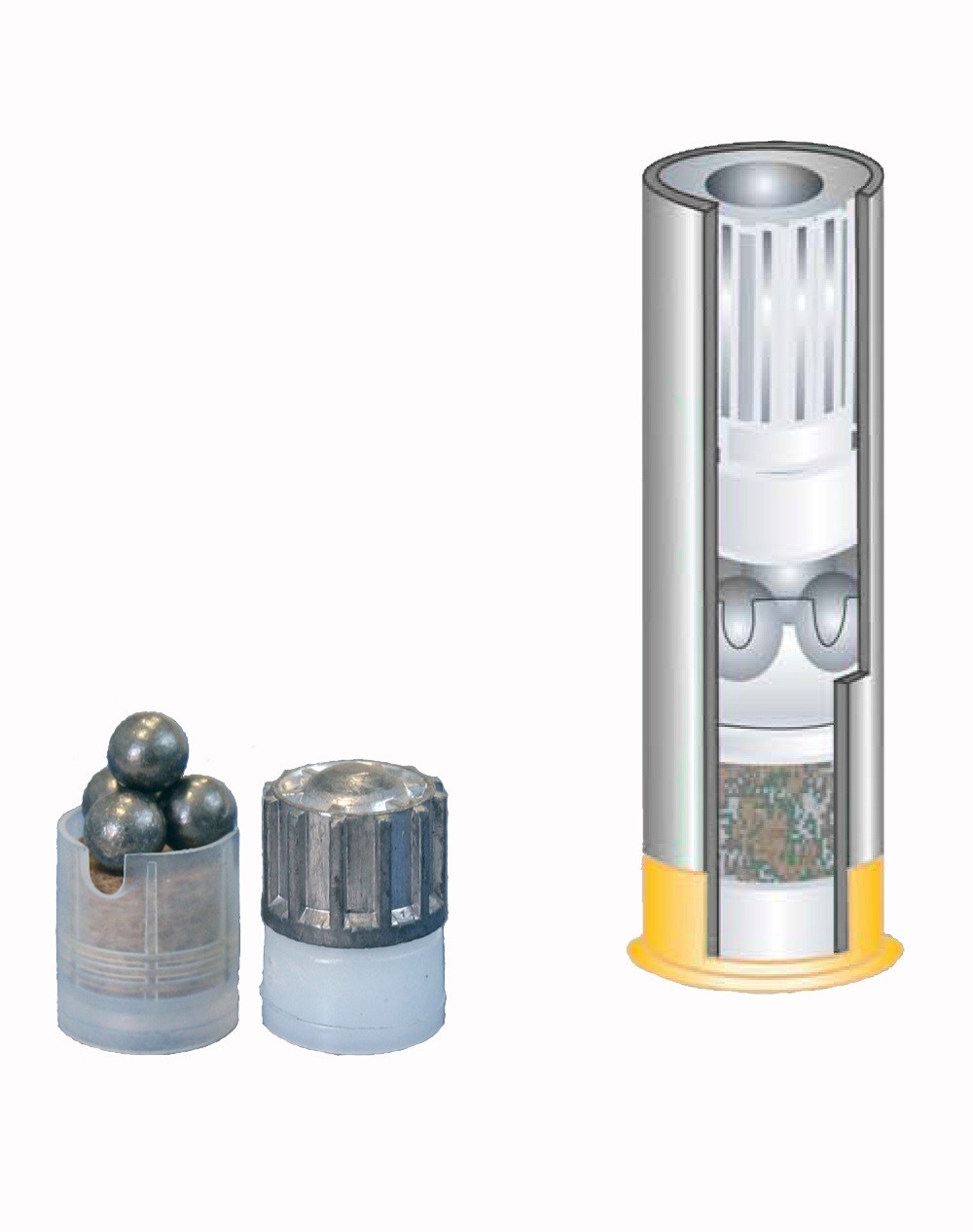 Патрон к.12*70, пуля Азот Комби