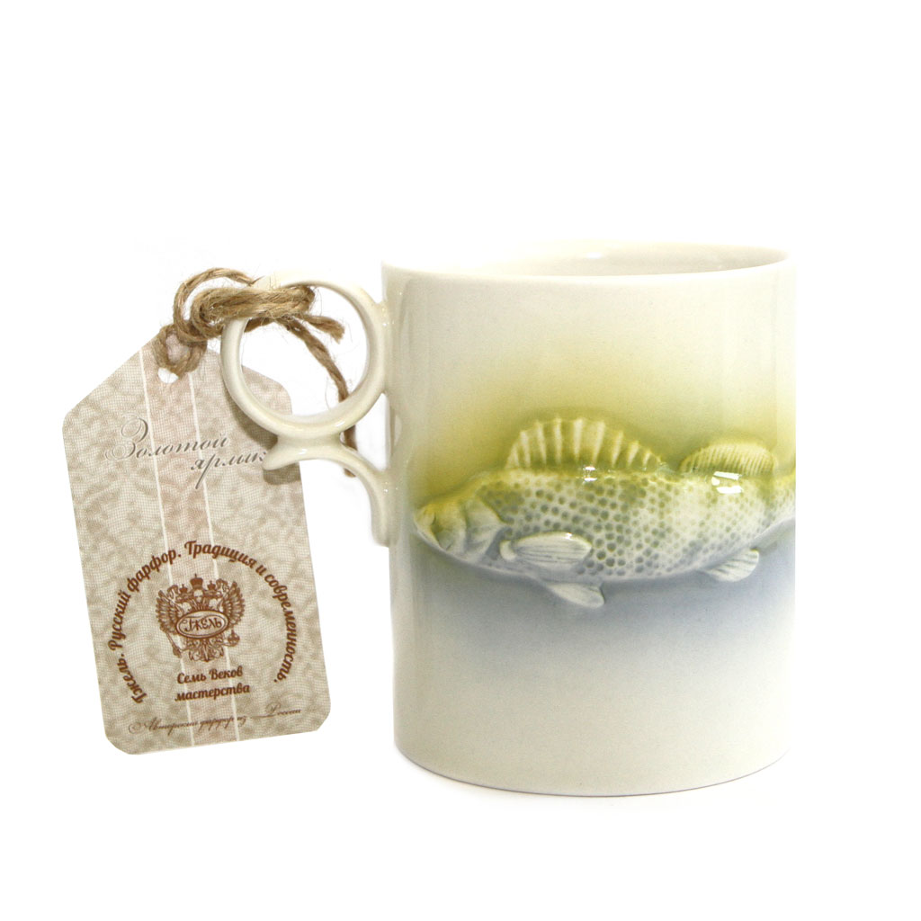 Кружка Рыбака. Судак (фарфор)